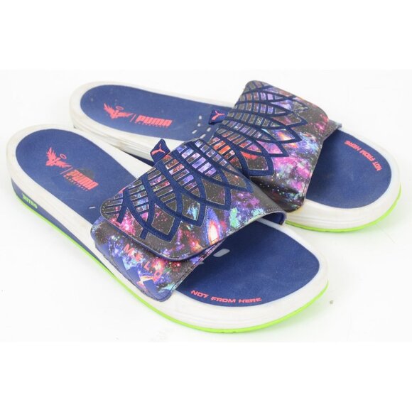 PUMA LaMelo Ball Nitrocat V Slide Galaxy Hook & Loop Slide Beach Sandal Men 13 - Picture 1 of 7